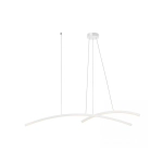 20129 LED PENDANT LIGHT 41W 3000K ALUMINΙUM & ACRYLIC WHITE Zambelis Lights